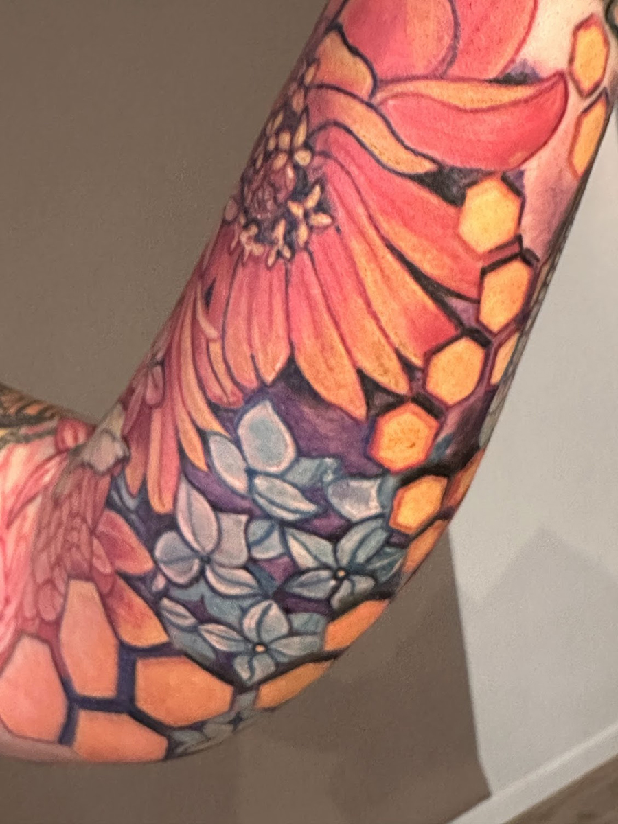 Mid-size tattoo by Michele Aitchison